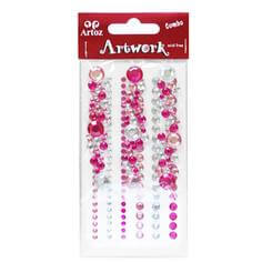 Artoz Sticker "Artwork" rund - in Rosa und Pink