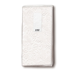 Taschentücher Ornament in Creme Taschentücher Ornament in Creme