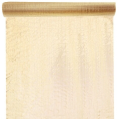 Tischl&auml;ufer Organza, gold, 5 m - eleganter Tischl&auml;ufer in gold