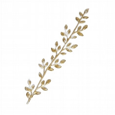 Wachsornament Blattranken, gold Wachsornament Blattranken, gold