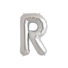 XXL Folienballon Buchstabe "R", silber