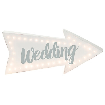 LED Schild zur Hochzeit