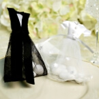 Organzasäckchen Braut&Bräutigam