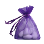 Gastgeschenk Hochzeit Organzasäckchen Lila