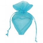 Geschenksächcken"Herz" in Türkis für Gastgeschenke