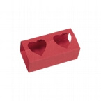 Faltschachtel Hülle rot für Gastgeschenk zur Hochzeit