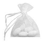 Organzasäckchen in Weiss für Hochzeitsmandeln