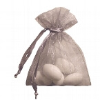 Organzasäckchen silber