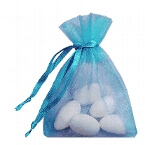 Organzasäckchen tuerkis