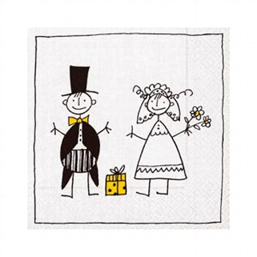 Serviette "Just Married"