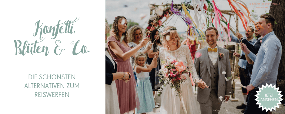 Wedding BUbbles & Co als Alternative zum Reiswerfen