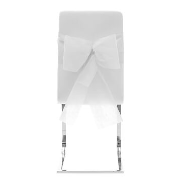 Stuhlschleifen Vlies, weiß, 10 St. - Hübsche Stuhlschleifen in weiß