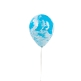 Ballon mit Wasserfarben Muster, blau