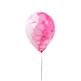 Ballon mit pinkem Wasserfarben Muster