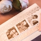 Fotokarte Hochzeitseinladung in Rosa mit goldenen geometrischen Akzenten - Foto