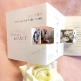 Fotokarte als romantische Hochzeitseinladung - Rosa Farbakzente