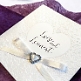 Elegante Hochzeitseinladung für Romantiker mit Kristallherz - Namen