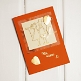 DIY- Karte Glückliches Brautpaar, orange