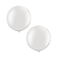 Luftballons, rund, pastell-weiss 2 St.