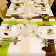 Creme-farbiges Tischband aus Vlies zur Hochzeitsdekoration - Dekobeispiel