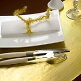 Tischläufer Organza, silber, 5 m - silberner Tischläufer zur Hochzeit