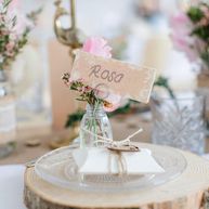 Tischkartenhalter Vase Hochzeit