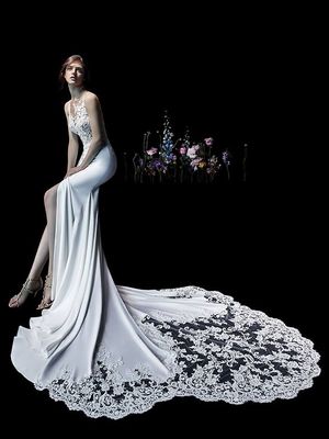 Brautkleid Margo mit Schleppe von Enzoani Kollektion 2018
