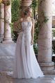 Brautkleid Sincerity 4026 Schulterfreies A-Linien Kleid mit Pailletten