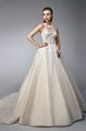 Glamouröses Brautkleid von Enzoani A-Linie Hochgeschlossen aus Organza